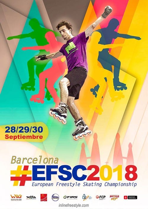 2018 European Freestyle Skating Championship in Barcelona (Spain)