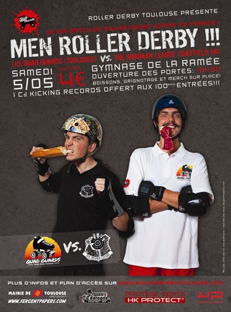Roller-Derby men encounter at Toulouse (France, 31)
