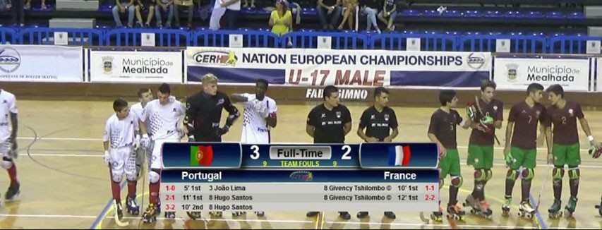 2015 U17 Rink Hockey Euro in Luso, Portugal: Portugal 3-2 France