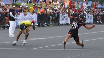 World Championships Inline Speed Skating 2016: First day of road racing
