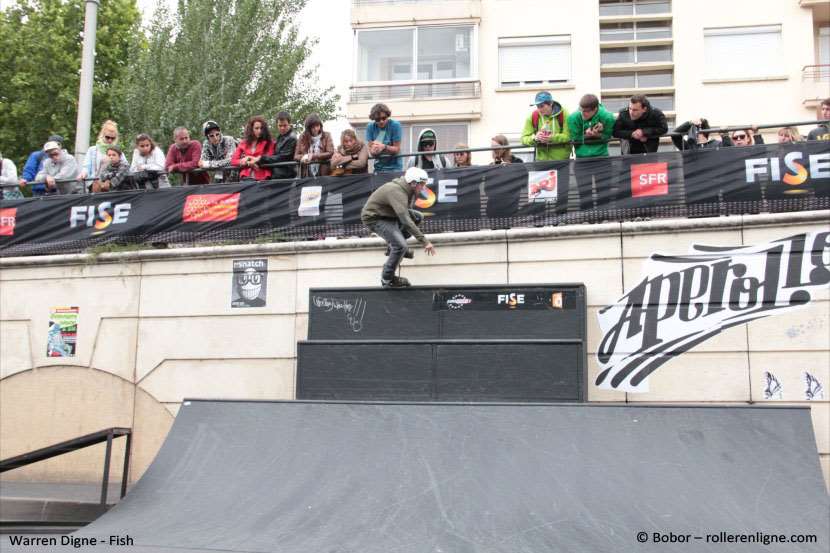 Slopestyle competition at the FISE 2012