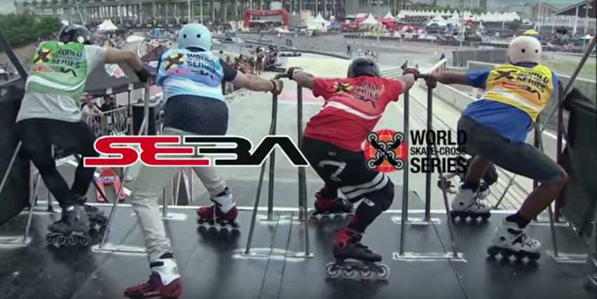 Skatecross Final at the 2015 Inline Barcelona Extreme, Spain
