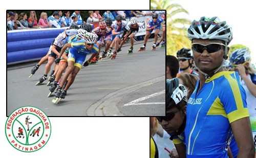 The Brazilian delegation at the 2016 World Inline Speed Skating Championships in Nanjing (China)