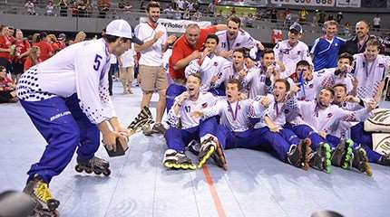 The French Bleuets, 2014 Junior World Champions of Inline Hockey