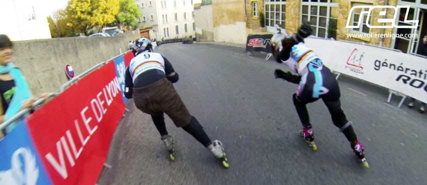 Women&#8217;s final of the Inline cross at the 2013 Lugdunum Contest
