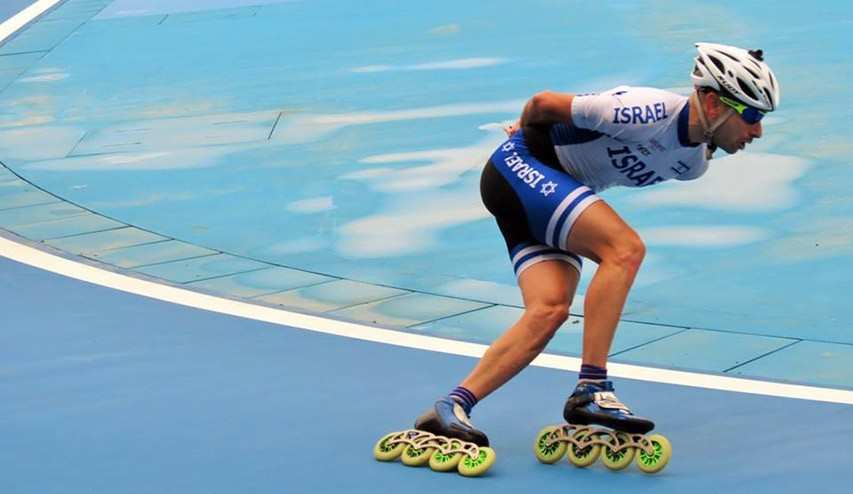 Itay Drory, the only representative of Israel at the 2015 Worlds of Speed Skating