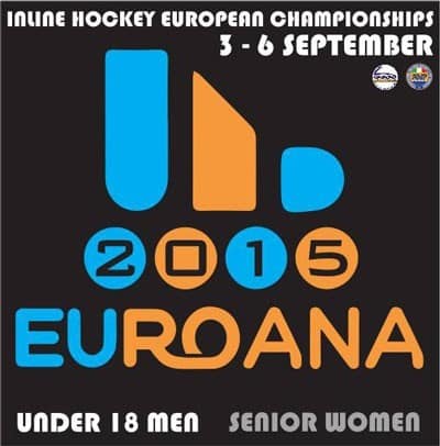 2015 Inline Hockey European Champions U18 men and Senior women in Roana (Italie)