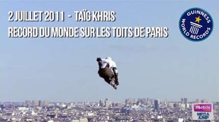Taïg Khris sets a new world record in Paris