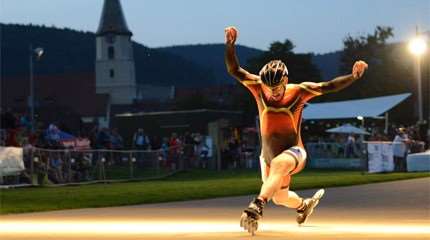2014 European Championships of Speed Skating: First day on road