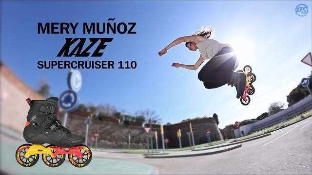 Freeskating in Barcelona with Mery Munoz on Powerslide Kaze Supercruiser 110 (Spain)