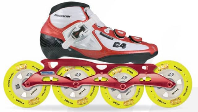 Powerslide C4 white / red 2008 (en)