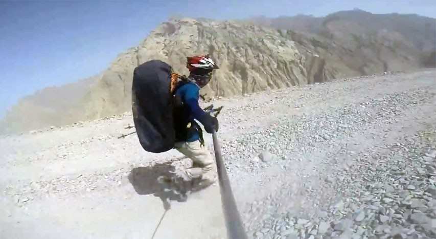 roller skating on the Xinjiang-Tibet Line in China