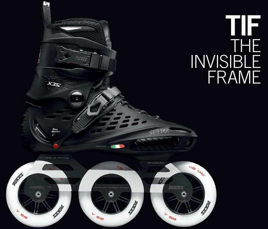 Roces X35 3&#215;110 TIF introduces the invisible frame!