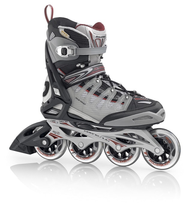 Rollerblade Crossfire 90 Silver Dark Red 2010 (en)