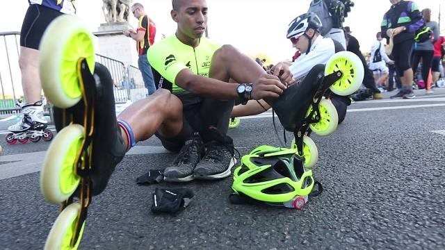 The Rollerblade World Team at the 2017 Paris Rollers Marathon