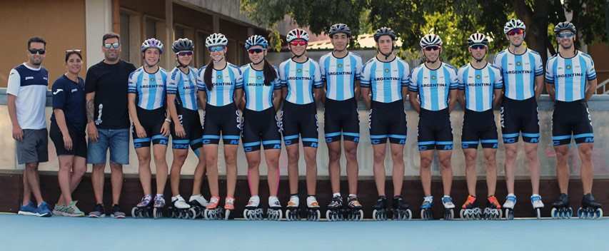 2017 World Roller Games: the national speed-skating team of Argentina