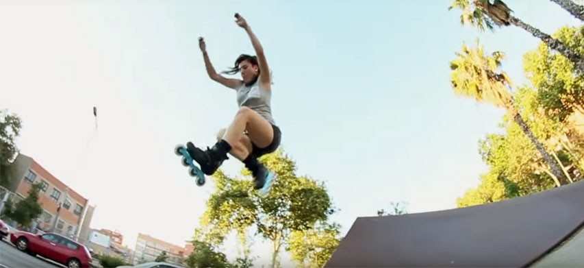 Urban skating Barcelona with Mery Muñoz (Spain)
