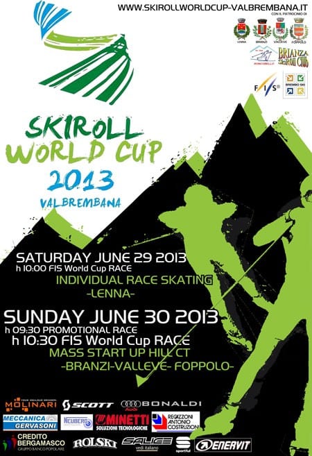 Second race of the Rollerski World Cup in Val Brembana (Italy)