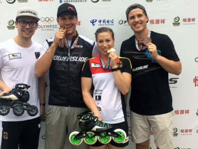 Powerslide Alpine team at 2017 World Roller Games in Nanjing (China)