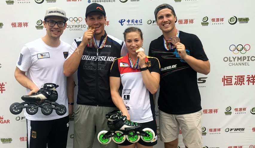Powerslide Alpine team at 2017 World Roller Games in Nanjing (China)