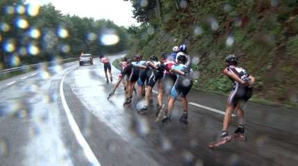2013 Transroller: From Pontarlier to Mouthe with the leading packs