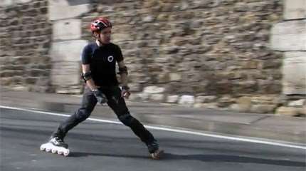 Which braking technique for downhill skating?