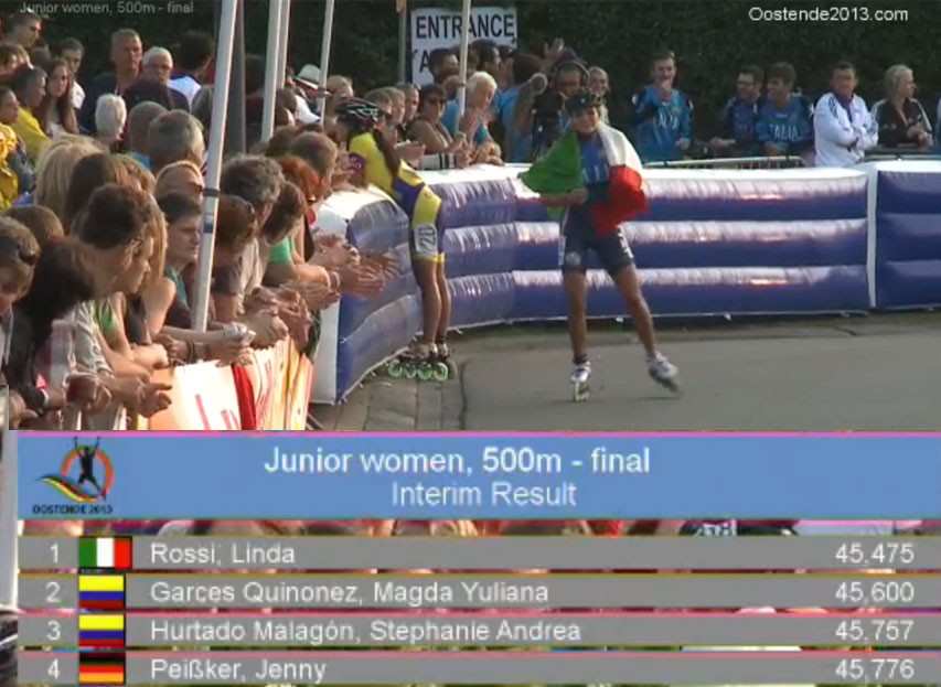 2013 World Championships: first medal in sprint for Europe thanks to Linda Rossi!