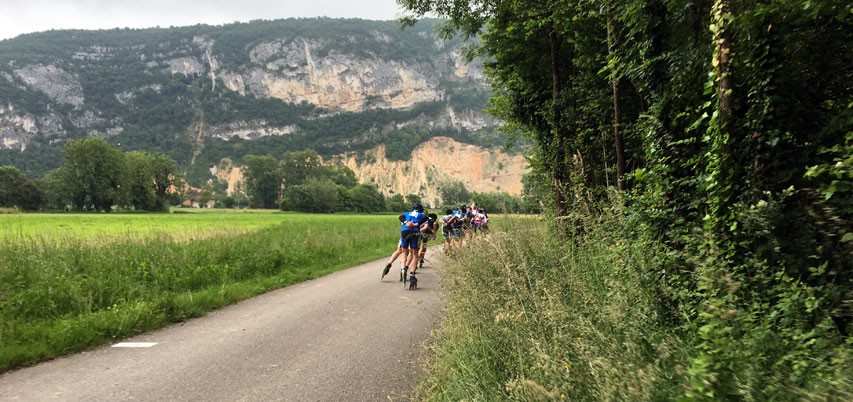 A few minutes of the 2016 Rollathlon from the lead bike