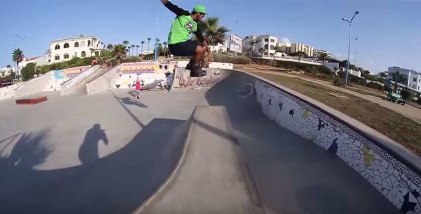 Streetskating with Ayoub el Gharib from Morocco